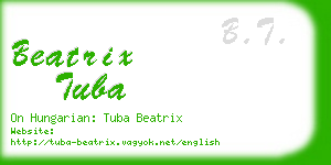 beatrix tuba business card